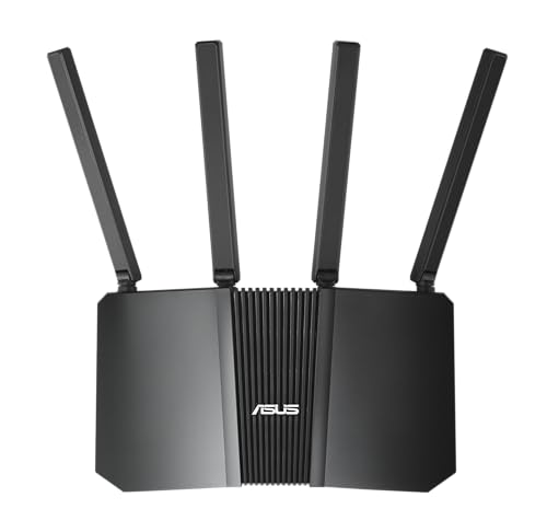 ASUS RT-BE58U WiFi 7 BE3600 AiMesh Extendable Router, 4K-QAM, MLO, AI Detection 2.5G Port, Four 1G Ports, Commercial-Grade Network Security, Parental Control, IoT Network, Kid’s Network, VPN Network