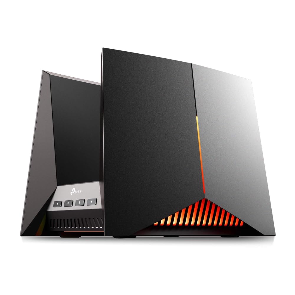 TP-Link Tri-Band BE19000 Wi-Fi 7 Gaming Router Archer GE800 | 12-Stream 19 Gbps | 2ร10G + 4ร2.5G Ports, USB 3.0 | Turbo Acceleration, Dedicated Gaming Port & Panel, RGB Lighting | EasyMesh, HomeShield