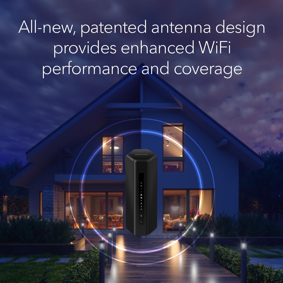 NETGEAR Nighthawk Tri-Band WiFi 7 Router (RS280S) - Security Features, BE9200 Wireless Speed (up to 9.2 Gbps) - Covers up to 2,500 sq. ft. - 2.5 Gig Internet Port – 1-Year Armor & Free Expert Help