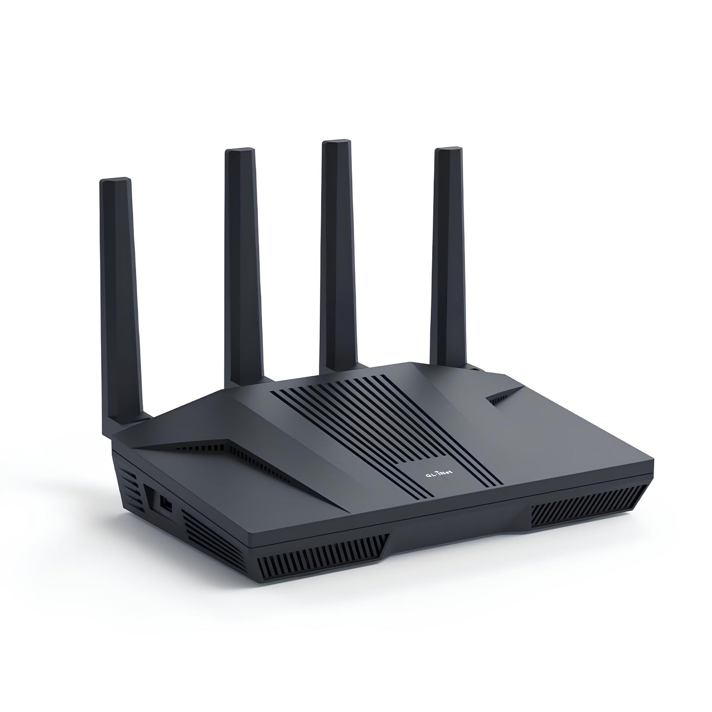 GL.iNet GL-MT6000(Flint 2) WiFi 6 Router with Wide Coverage, High-Speed Gaming Router, 2 x 2.5G Multi-Gig Ports+4 x 1G Ethernet Ports, Mass Device Connectivity, Rapid OpenVpn & WireGuard, 802.11ax