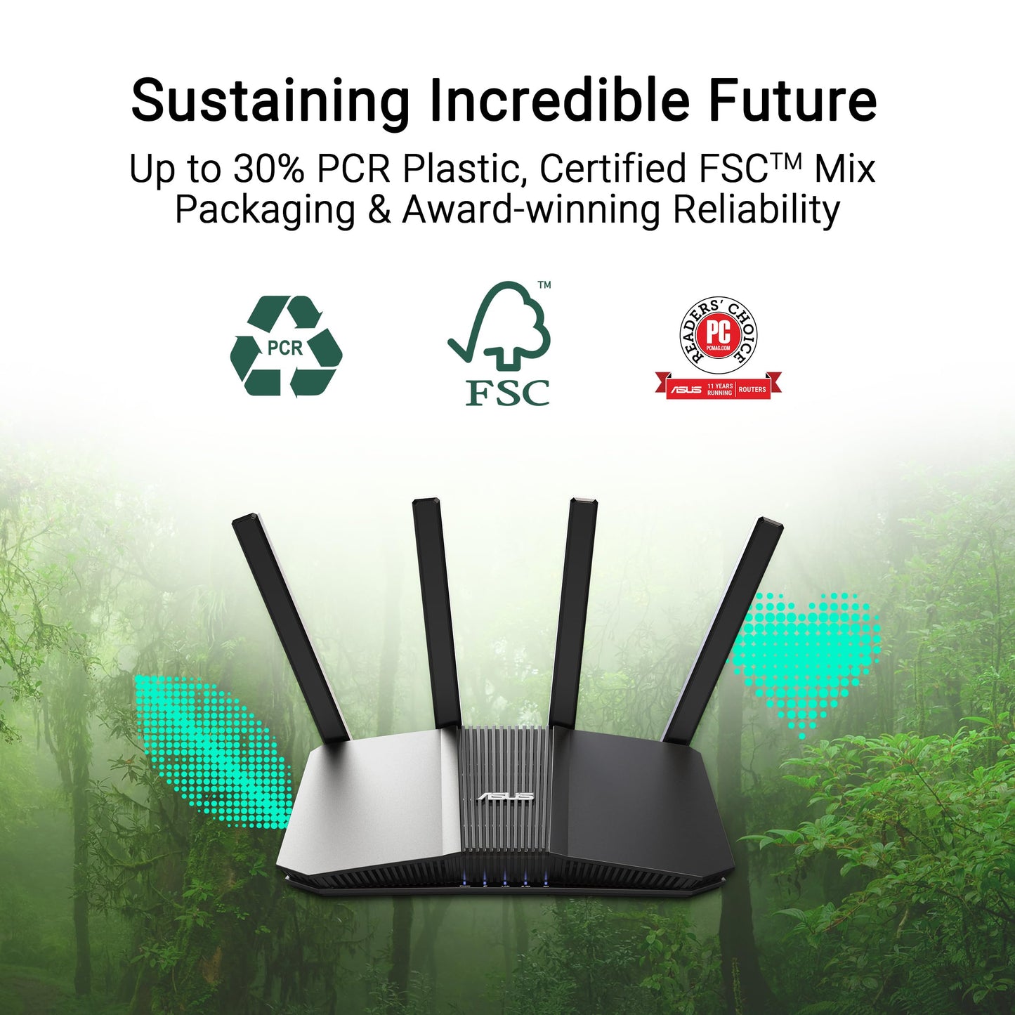 ASUS RT-BE58U WiFi 7 BE3600 AiMesh Extendable Router, 4K-QAM, MLO, AI Detection 2.5G Port, Four 1G Ports, Commercial-Grade Network Security, Parental Control, IoT Network, Kid’s Network, VPN Network