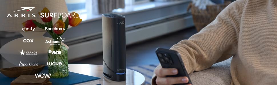 ARRIS (G18) - Cable Modem Router Combo - Fast DOCSIS 3.1 Multi-Gigabit WiFi 6 (AX1800), Approved for Comcast Xfinity, Cox, Spectrum & More