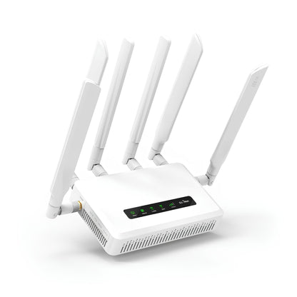 GL.iNet GL-X3000 (Spitz AX) Cellular Gateway 5G Router for House & RV, Wi-Fi 6, Detachable Antennas, Dual-SIM, T-Mobile & AT&T IoT Device Certified, Family/Rural Area/Road Trips (Free 10GB SIM Card)