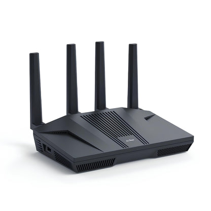 GL.iNet GL-MT6000(Flint 2) WiFi 6 Router with Wide Coverage, High-Speed Gaming Router, 2 x 2.5G Multi-Gig Ports+4 x 1G Ethernet Ports, Mass Device Connectivity, Rapid OpenVpn & WireGuard, 802.11ax